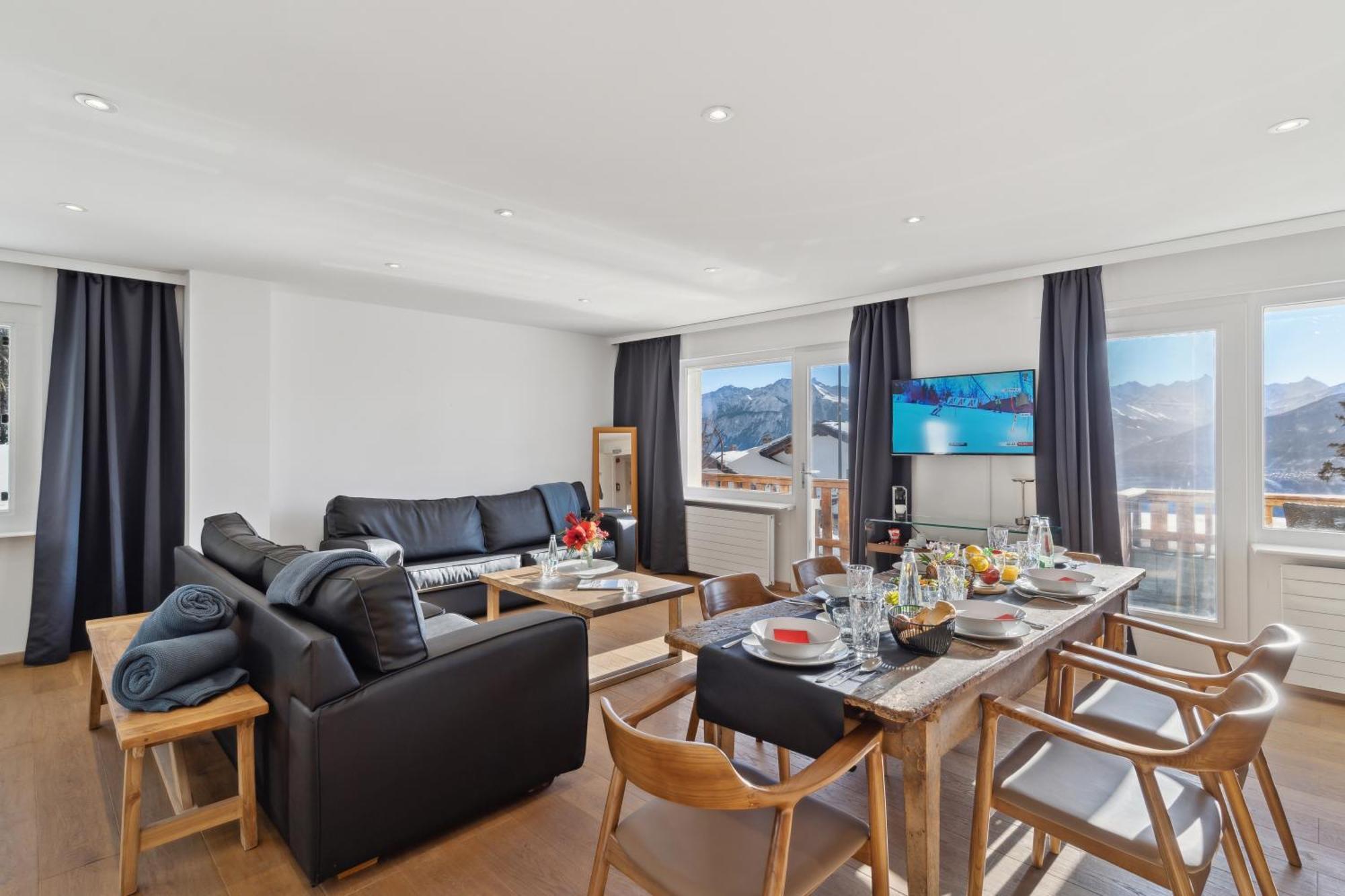 Crans Montana Suites ภายนอก รูปภาพ